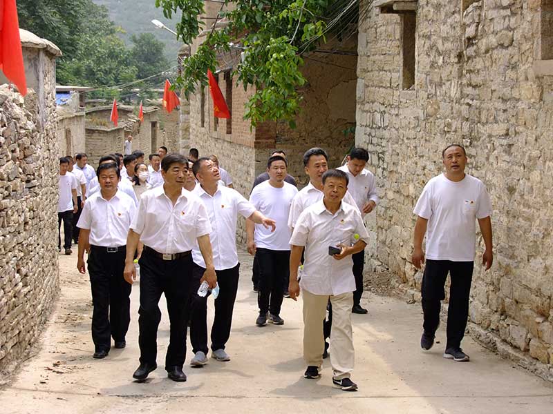 让党旗高高飘扬---开云官方入口集团党员参观大峰山红色教育基地活动