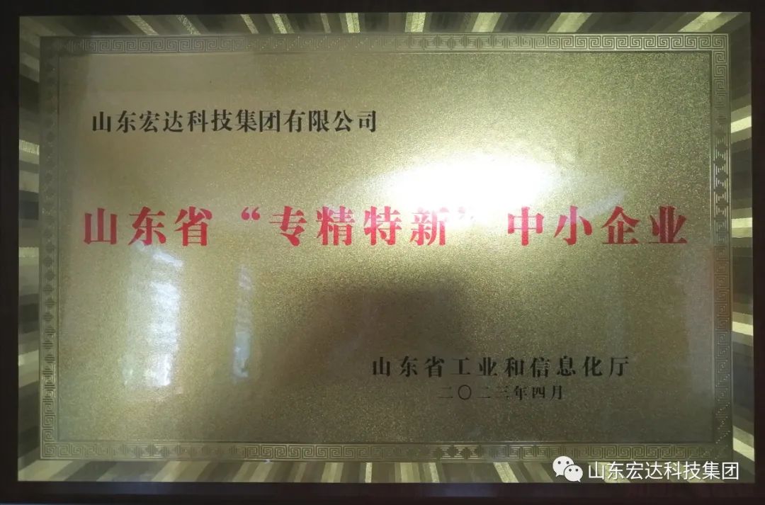 【集团简讯】开云官方入口集团荣获山东省“专精特新”企业称号